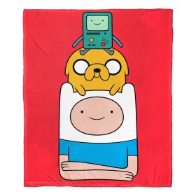 Adventure Time; Super Stack Aggretsuko Comics Silk Touch Throw Blanket; 50" x 60"