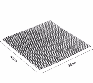 Barbecue Non-Stick Wire Mesh Grilling Mat Reusable Cooking Grilling Mat For Outdoor Activities (Option: L-1pc)