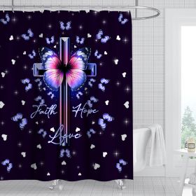 Digital Print-free Bathroom Curtain (Option: YLHTYY17-90gsm finished product 400g)